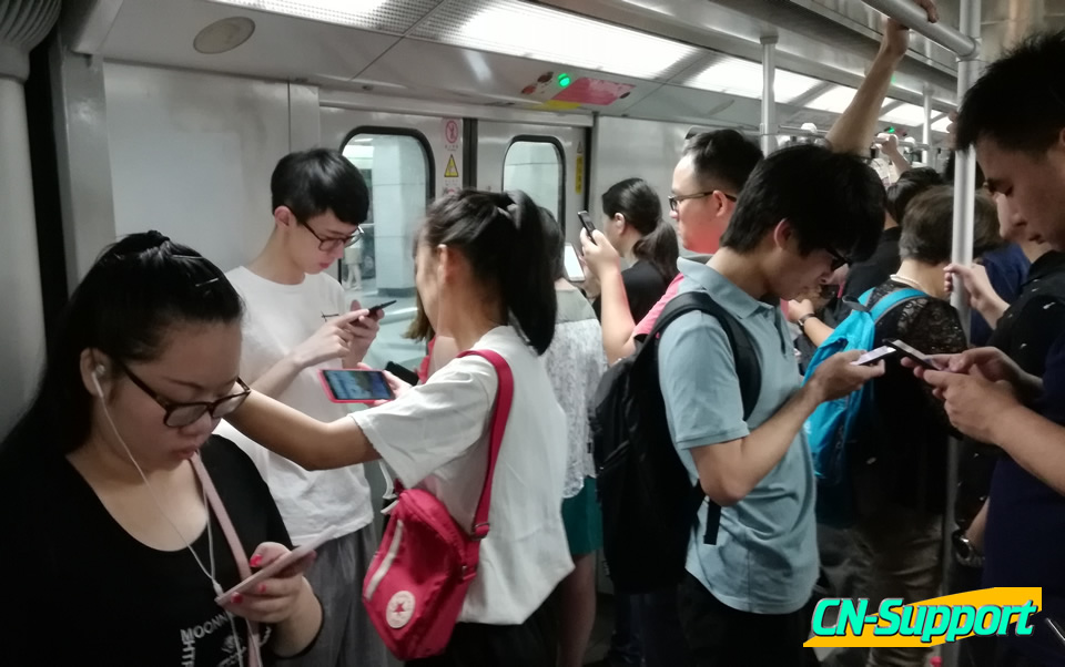 上海市の地下鉄車内が静かになった（はず）